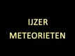 IJzer-meteorieten