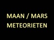 Maan-en-Mars-meteorieten