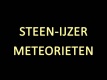 Steen-IJzer-meteorieten